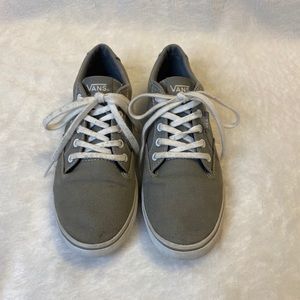 Vans Grey Gray Sneakers Shoes size 6